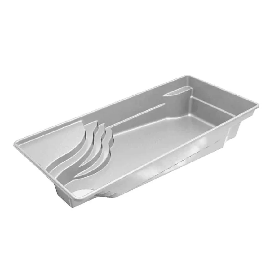 Olympia 16 fiberglass pool shape, a Latham model