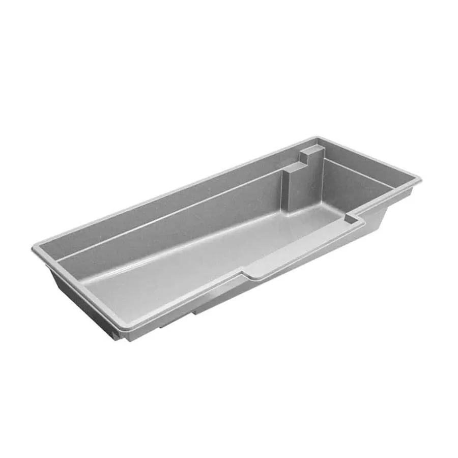 Tuscan 14.27 fiberglass pool shape, a Latham model